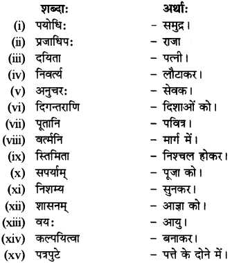 RBSE Solutions for Class 12 Sanskrit विजेत्र Chapter 7 नन्दिनीकथा 9