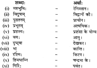 RBSE Solutions for Class 12 Sanskrit विजेत्र Chapter 9 महाकविः माघः 10