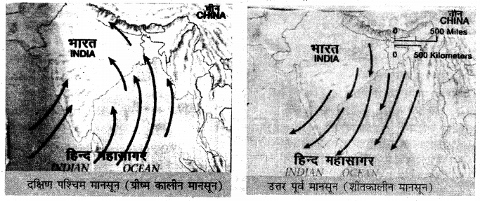 RBSE Solutions for Class 11 Physical Geography Chapter 13 वायुदाब की पेटियाँ एवं पवनें 4