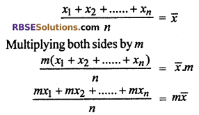 RBSE Solutions for Class 10 Maths Chapter 17 Measures of Central Tendency Additional Questions