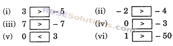 RBSE Solutions for Class 6 Maths Chapter 4 ऋणात्मक संख्याएँ एवं पूर्णांक Ex 4.1