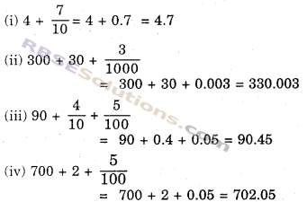 RBSE Solutions for Class 6 Maths Chapter 6 दशमलव संख्याएँ Additional Questions image 2