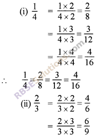 RBSE Solutions for Class 5 Maths Chapter 7 Equivalent Fractions Ex 7.1 image 1