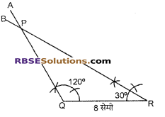 RBSE Solutions for Class 7 Maths Chapter 10 त्रिभुजों की रचना Additional Questions 
