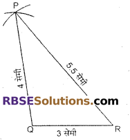 RBSE Solutions for Class 7 Maths Chapter 10 त्रिभुजों की रचना Ex 10.1