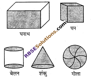 RBSE Solutions for Class 7 Maths Chapter 12 ठोस आकारों का चित्रण In Text Exercise 