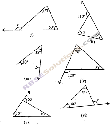 RBSE Solutions for Class 7 Maths Chapter 8 त्रिभुज और उसके गुण Ex 8.1