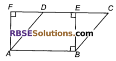 RBSE Solutions for Class 9 Maths Chapter 10 त्रिभुजों तथा चतुर्भुजों के क्षेत्रफल Ex 10.1