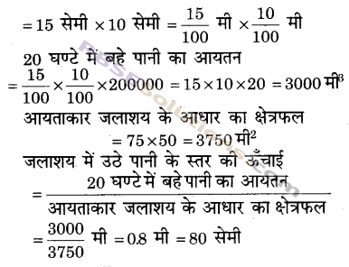 RBSE Solutions for Class 9 Maths Chapter 12 घन और घनाभ का पृष्ठीय क्षेत्रफल और आयतन Additional Questions 