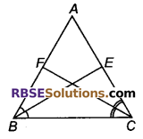 RBSE Solutions for Class 9 Maths Chapter 7 त्रिभुजों की सर्वांगसमता एवं असमिकाएँ Additional Questions
