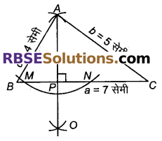 RBSE Solutions for Class 9 Maths Chapter 8 त्रिभुजों की रचनाएँ Ex 8.1