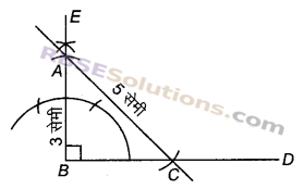 RBSE Solutions for Class 9 Maths Chapter 8 त्रिभुजों की रचनाएँ Ex 8.4 