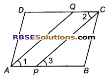 RBSE Solutions for Class 9 Maths Chapter 9 चतुर्भुज Ex 9.1