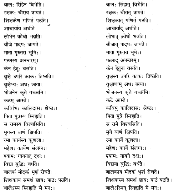 RBSE Class 10 Sanskrit व्याकरणम् अशुद्धि-संशोधनम् image 2