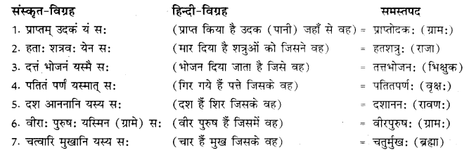 RBSE Class 10 Sanskrit व्याकरणम् समासः image 12