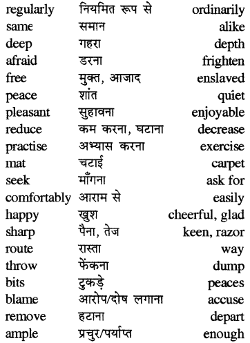 RBSE Class 5 English Vocabulary Synonyms Similar Words image 1