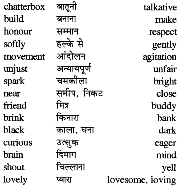 RBSE Class 5 English Vocabulary Synonyms Similar Words image 3