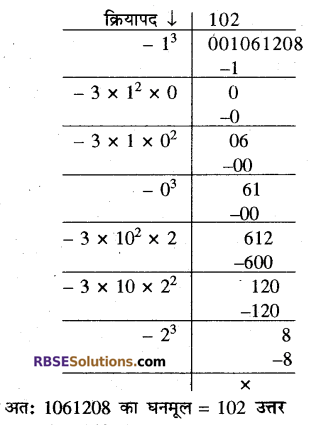 RBSE Solutions for Class 10 Maths Chapter 1 वैदिक गणित Ex 1.3 14