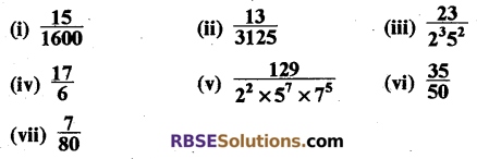 RBSE Solutions for Class 10 Maths Chapter 2 वास्तविक संख्याएँ Ex 2.4 1