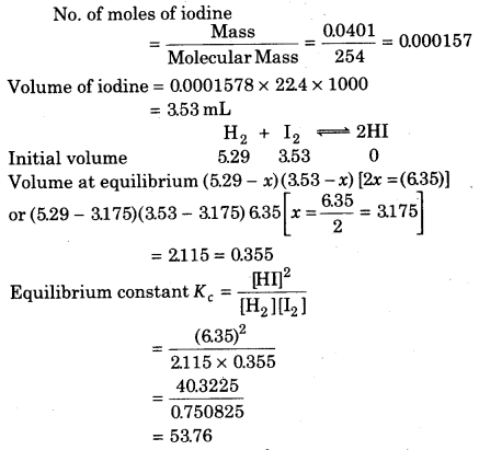 RBSE Solutions for Class 11 Chemistry Chapter 7 Equilibrium 60