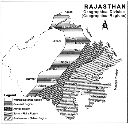 RBSE Solutions for Class 11 Indian Geography Chapter 12 Rajasthan Introduction Physical Features and Drainage System img-4