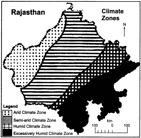 RBSE Solutions for Class 11 Indian Geography Chapter 13 Rajasthan Climate Vegetation and Soil img-6