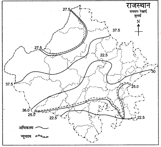 RBSE Solutions for Class 11 Indian Geography Chapter 13 राजस्थान जलवायु, वनस्पति व मृदा 5