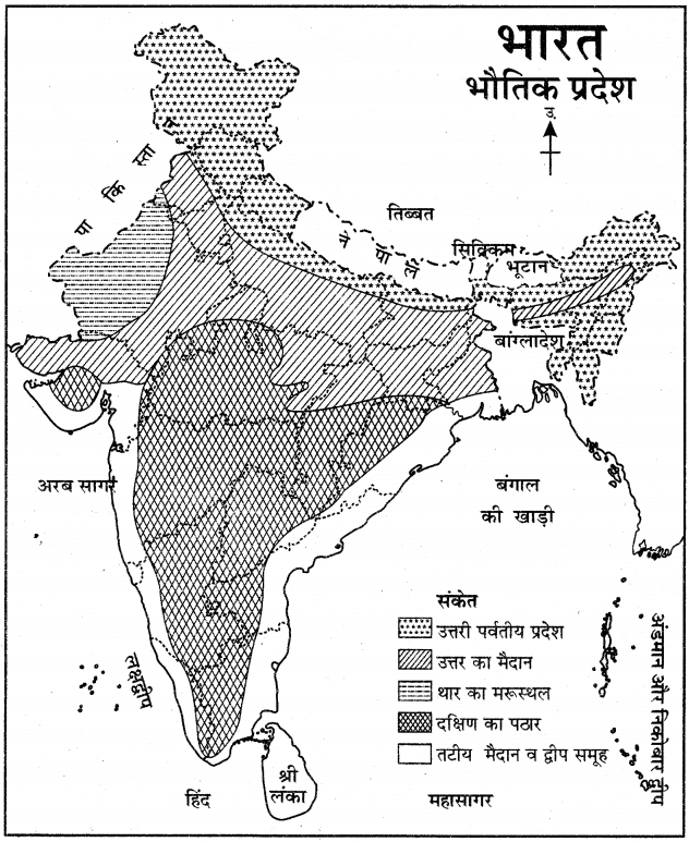 RBSE Solutions for Class 11 Pratical Geography मानचित्रावली 11