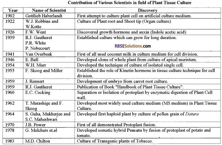 RBSE Solutions for Class 12 Biology Chapter 16 Plant Tissue Culture img 2