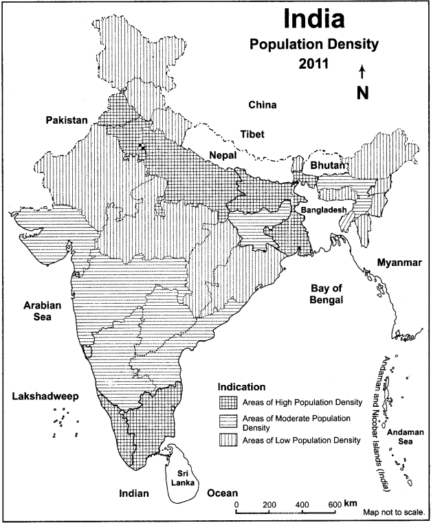 RBSE Solutions for Class 12 Geography Chapter 13 India Population Distribution Density and Growth img-15