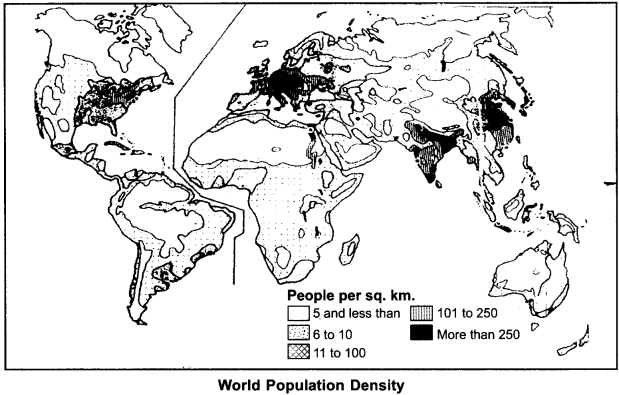 RBSE Solutions for Class 12 Geography Chapter 3 Population Distribution Density and Growth img-5