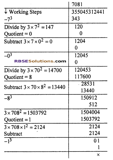 RBSE Solutions for Class 10 Maths Chapter 1 Vedic Mathematics Additional Questions Q15