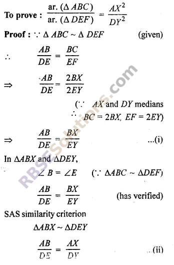 RBSE Solutions for Class 10 Maths Chapter 11 Similarity Additional Questions 24