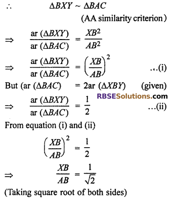 RBSE Solutions for Class 10 Maths Chapter 11 Similarity Additional Questions 31