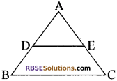 RBSE Solutions for Class 10 Maths Chapter 11 समरूपता Additional Questions 1
