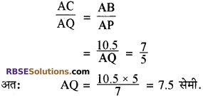 RBSE Solutions for Class 10 Maths Chapter 11 समरूपता Additional Questions 19