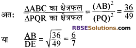 RBSE Solutions for Class 10 Maths Chapter 11 समरूपता Additional Questions 39