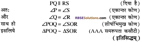 RBSE Solutions for Class 10 Maths Chapter 11 समरूपता Ex 11.3 13