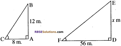 RBSE Solutions for Class 10 Maths Chapter 11 समरूपता Ex 11.3 16