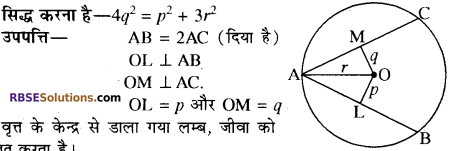 RBSE Solutions for Class 10 Maths Chapter 12 वृत्त Additional Questions 21