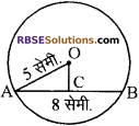 RBSE Solutions for Class 10 Maths Chapter 12 वृत्त Additional Questions 33