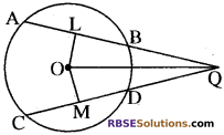 RBSE Solutions for Class 10 Maths Chapter 12 वृत्त Additional Questions 95