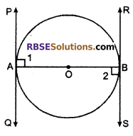 RBSE Solutions for Class 10 Maths Chapter 13 Circle and Tangent Additional Questions 13