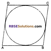 RBSE Solutions for Class 10 Maths Chapter 13 Circle and Tangent Additional Questions 15