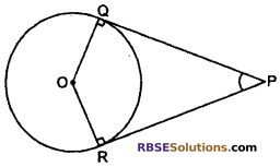RBSE Solutions for Class 10 Maths Chapter 13 Circle and Tangent Additional Questions 18