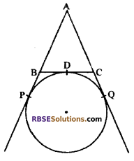 RBSE Solutions for Class 10 Maths Chapter 13 Circle and Tangent Additional Questions 2
