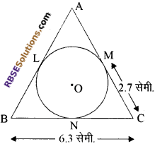 RBSE Solutions for Class 10 Maths Chapter 13 वृत्त एवं स्पर्श रेखा Additional Questions 16