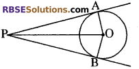 RBSE Solutions for Class 10 Maths Chapter 13 वृत्त एवं स्पर्श रेखा Ex 13.1 12