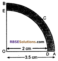 RBSE Solutions for Class 10 Maths Chapter 15 Circumference and Area of a Circle Additional Questions 1