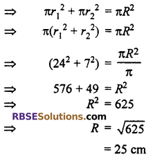 RBSE Solutions for Class 10 Maths Chapter 15 Circumference and Area of a Circle Additional Questions 10